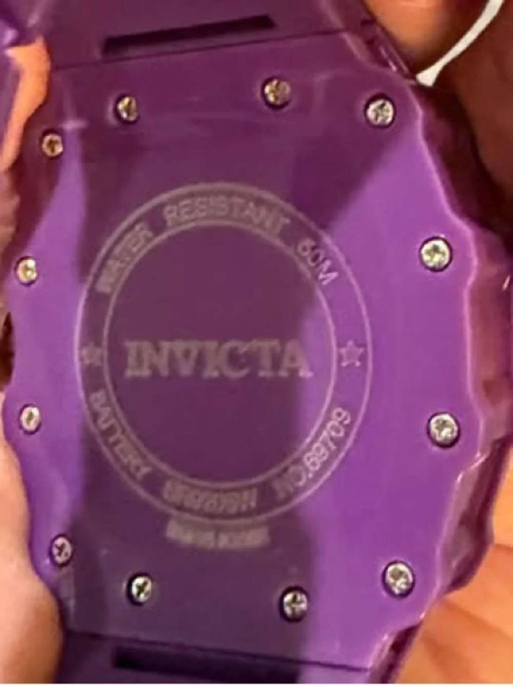 Invicta Purple Rain Transparent Chronograph Watch